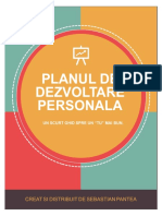 Planul de Dezvoltare Personala - Sebastian Pantea