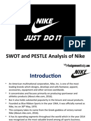Nebu Casi muerto partido Republicano SWOT and PESTLE Analysis of Nike | PDF | Nike | Swot Analysis