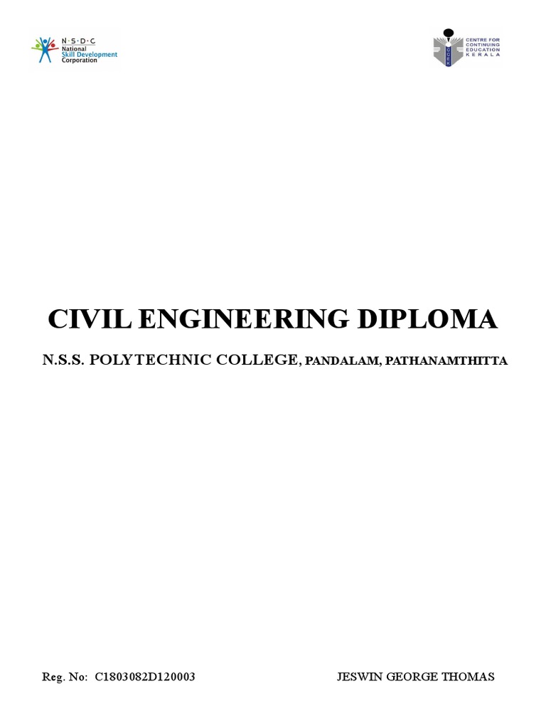 Civil Engineering Diploma 1yr Notes PDF Surveying Cement
