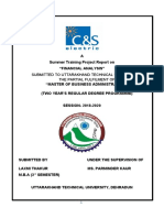 C&S FINANCIL ANALYSIS SUMMER REPORT