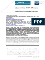 Antecedentes Goticos en Relatos Del Xvi PDF