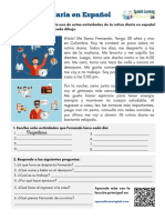 Daily Routine in Spanish Worksheet Rutina Diaria Español Hoja de Trabajo