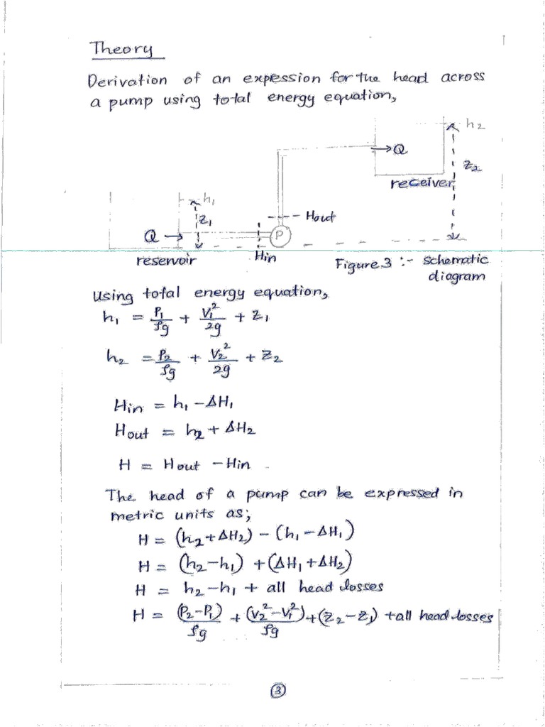 Centrifugal Pump Sample Lab Report PDF | PDF