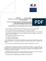 L'arrêté Confinement Pour La Nouvelle-Calédonie