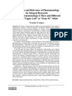 The Status and Relevance of Phenomenolog PDF