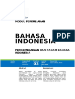 3 MODUL PERKEMBANGAN DAN RAGAM BAHASA B B