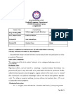 Mazoon College English Assignment Analysis