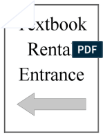 Textbook Rental Entrance
