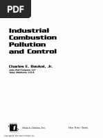 Industria1 C o M B U S T I o N Pollution and C o N T R o L PDF