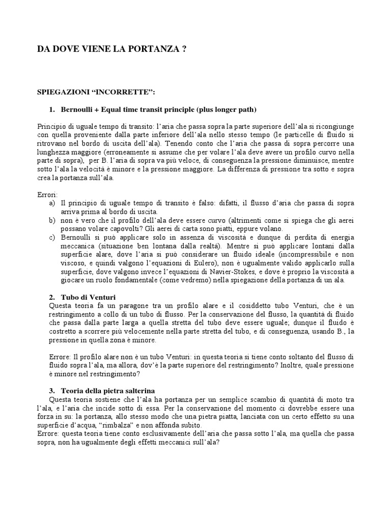 Teorie Portanza PDF | PDF