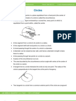 Math Worksheet-Circles