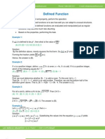 Math Worksheet-Defined Function