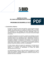 BASES Programa de Desarrollo Cultural PDF