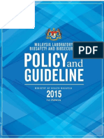 Malaysia Laboratory Biosafety Biosecurity Policy and Guideline PDF