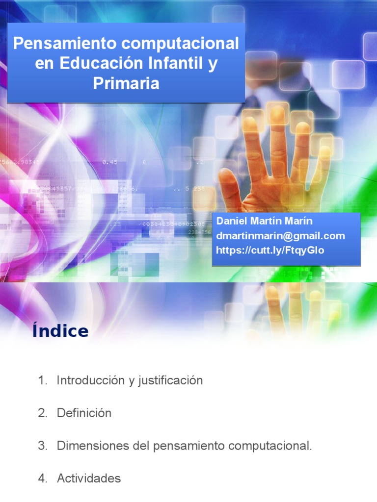Pensamiento Computacional en Educación Infantil y Primaria | PDF ...