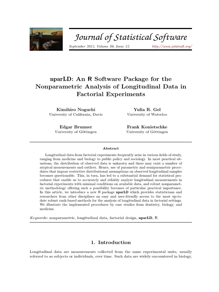 Npar LD | PDF | P Value | Analysis Of Variance