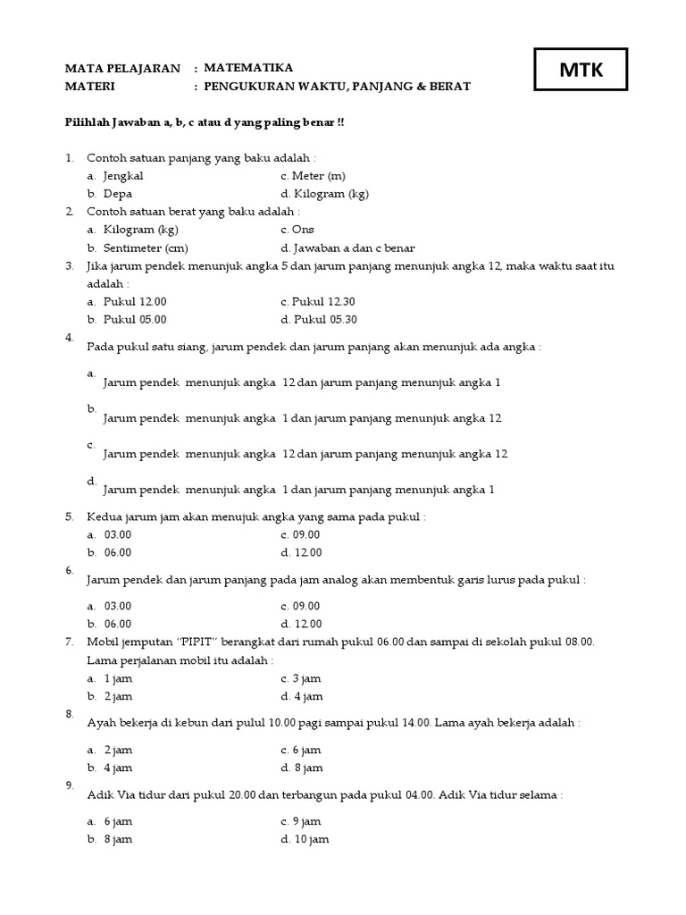 Mtk Lat Pdf