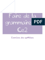 Grammaire A2 - exercices