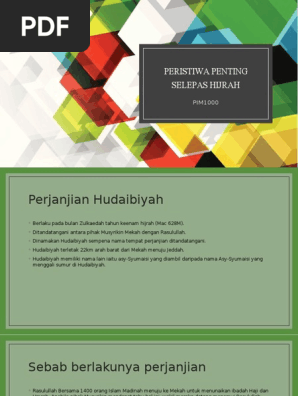 Peristiwa Penting Selepas Hijrah Pdf