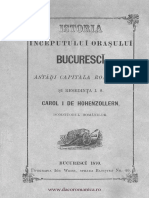 1870 - Papazoglu - Istoria Inceputului Orasului PDF