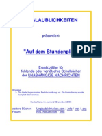 Unabhaengige Nachrichten - Auf Dem Stun Den Plan Nr. 01-43 (2005, 148 S., Text)