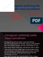 Gangguan Psikologi Pada Masa Persalinan