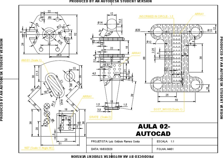 Mechanical 2D Drawing in AutoCAD | PDF | Autodesk | Auto Cad