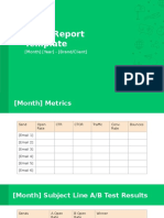 Email Marketing Report Template