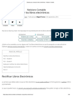 Estados para Corregir Los Libros Electrónicos - Noticiero Contable PDF