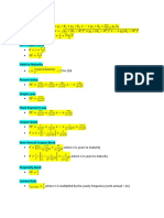 FMI Formula Sheet