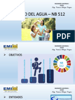 Calidad del agua potable NB 512