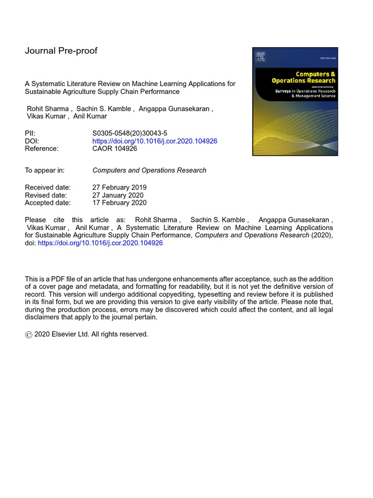 A8-2020-LR - A Systematic Literature Review On Machine Learning ...
