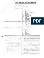 How To Write Physics Practical FIle