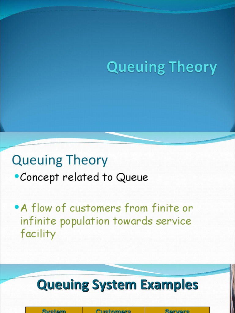 Queuing Theory | PDF | Poisson Distribution | Teaching Mathematics