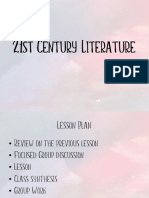 21st Century Lit Importance of Literature PDF