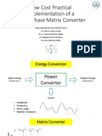 Low Cost Practical Implementation of A Three Phase Matrix Converter