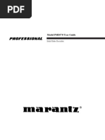 Marantz PMD570 Manual