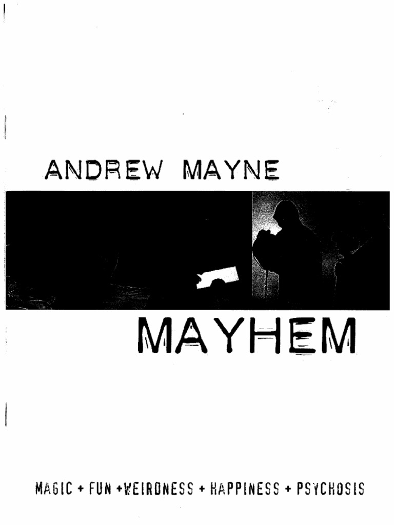Andrew Mayne - Mayhem PDF | PDF