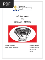 Financial Analysis of MRF LTD
