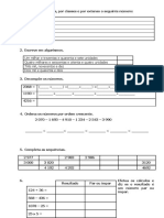 Ficha de Avaliação Formativa de Matemática (Final de Outubro)