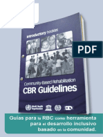 Guias para La RBC Como Herramienta para El Desarrollo Inclusivo Basado en La Comunidad