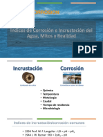 Indices de Corrosion e Incrustacion Del Agua