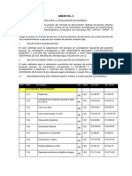 ANEXO No 3 PRESUPUESTO ESTIMADO PARA LA EVALUACIÓN ECONÓMICA1