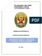 TDR Contratación de Servicio Cia Ocobamba