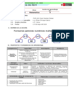 4° - III Unidad - 9 Sesión de Aprendizaje - Matemática