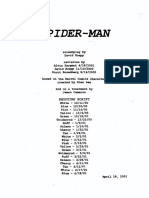 Spider-Man (2002) SHOOTING SCRIPT Scan