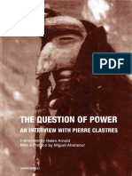 ABENSOUR, Miguel CLASTRES, Pierre - The Question of Power - An Interview With Pierre Clastres - Semiotext (E) (2016) PDF
