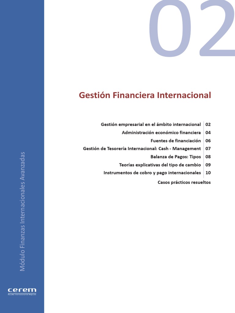 Finanzas Internacionales Avanzadas | PDF | Tipo de cambio | Carta de ...