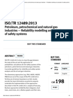 ISO - ISO - TR 12489 - 2013 - Petroleum, Petrochemical and Natural Gas Industries - Reliability Modelling and Calculation of Safety Systems