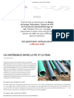 Les Différences Entre Le PVC Et Le PEHD..
